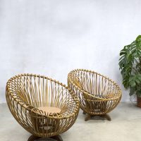 Rohe Noordwolde lounge fauteuil Albini style bamboo bamboe rattan wicker