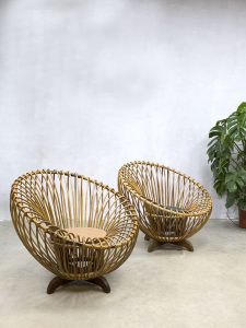 Rohe Noordwolde lounge fauteuil Albini style bamboo bamboe rattan wicker