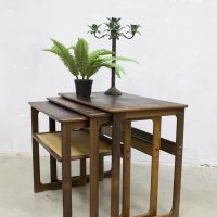 Vintage design nesting tables Johannes Andersen mimiset bijzettafels CFC
