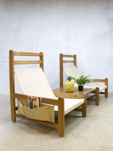 Vintage danish lounge set lounge chair beach chair fauteuil Niels Eilersen