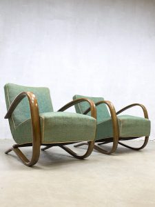 Art deco arm chairs lounge chair Jindrich Halabala