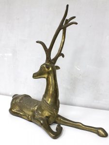 vintage design brass deer sculpture decoration bronze hert