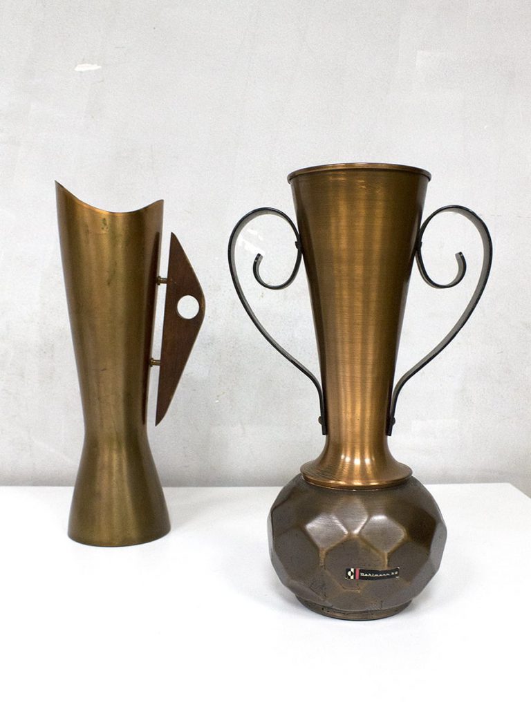 Vintage Dahlmann copper vase German Danish design vaas