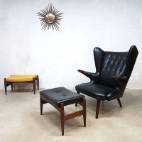 Vintage Spøttrup ottoman footstool Deens voetenbankje