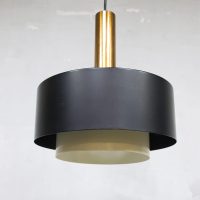 Vintage pendant lamp copper Hiemstra Evolux hanglamp