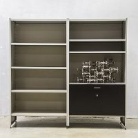 Gispen Cordemeijer steel cabinet wall unit Dutch modernism, vintage wandkast A.R Cordemeijer Gispen 5600