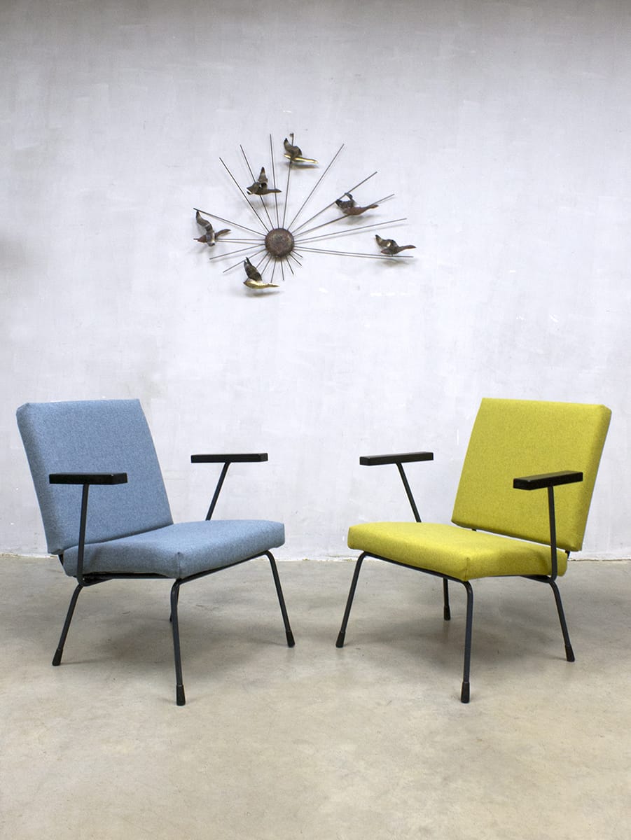 Norm dubbele Discrimineren Gispen vintage armchairs easy chairs Wim Rietveld model 415/1401 |  Bestwelhip