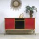 Vintage wandkast cubism midcentury design sideboard dressoir