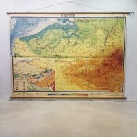 Vintage landkaart wereldkaart worldmap earth globe