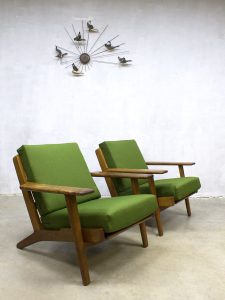 Hans Wegner lounge fauteuils armchairs Getama vintage design Denmark