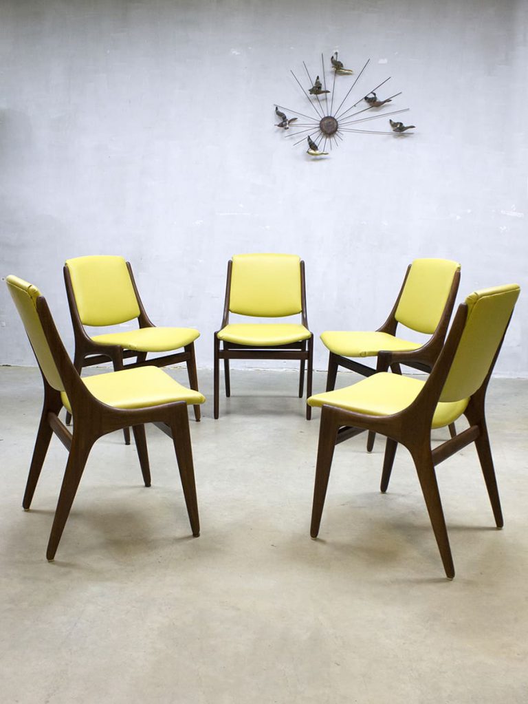 Vintage dinner chairs Mahjongg Holland eetkamerstoelen