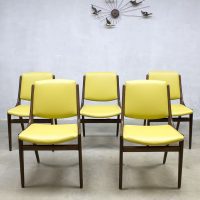 vintage deense eetkamerstoelen, vintage Danish dinner chairs dining chairs