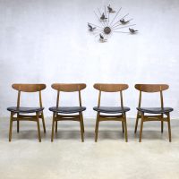 Carl Hansen & Son vintage design eetkamerstoelen dinnerchairs chair dining chair bentwood Hans Wegner