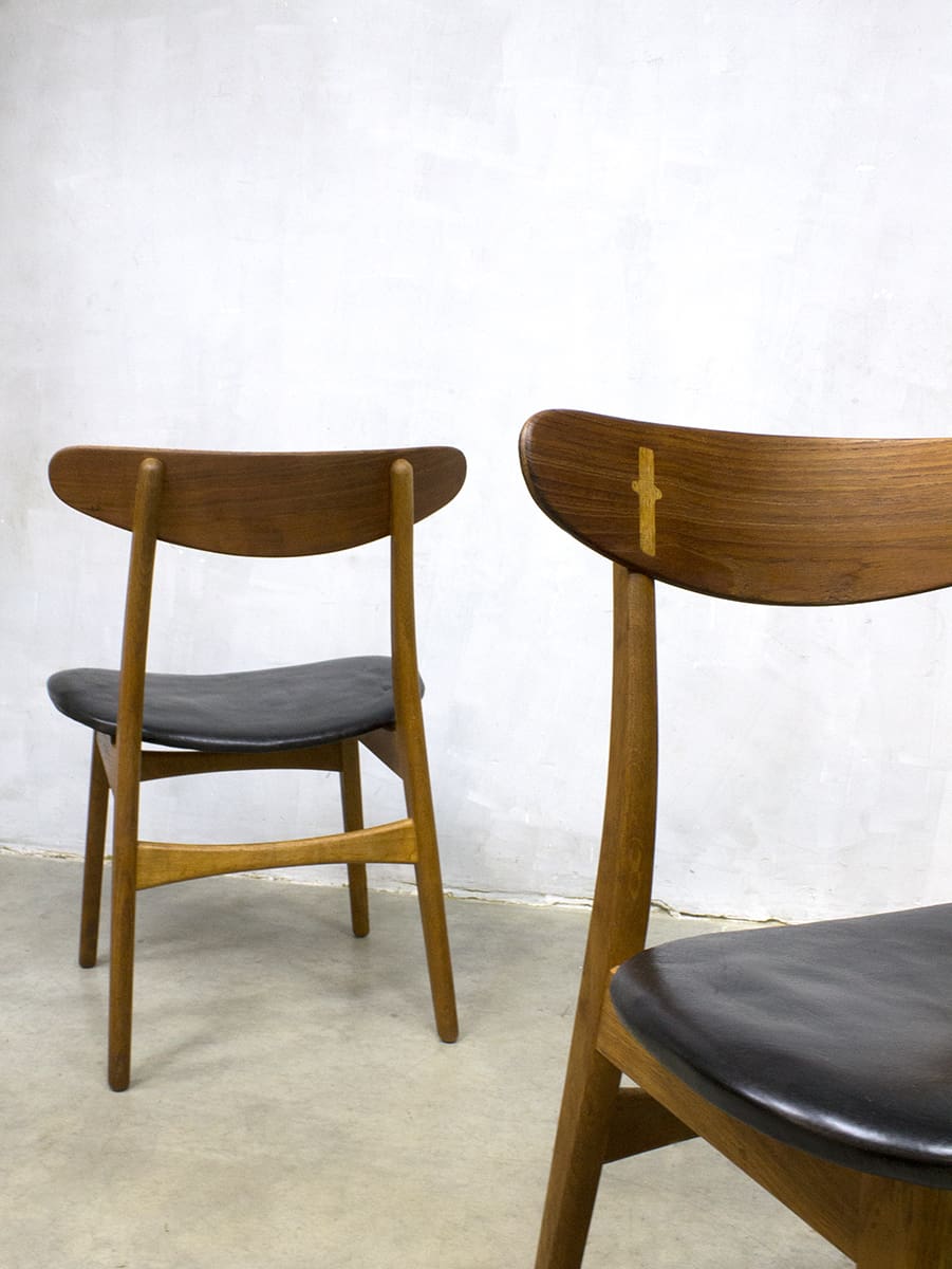 Woedend Dekbed matig Vintage design dinner chairs eetkamer stoelen Hans Wegner CH30 | Bestwelhip