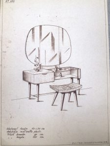 original marked Zijlstra Patijn dressing table kaptafel