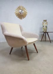 Deense vintage lounge fauteuil, vintage design easy chair armchair Danish