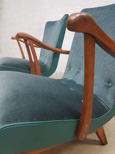 retro vintage lounge fauteuil relax stoel velours