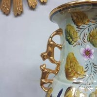 Vintage ceramic vase Henri Bequet vaas M. Depose 889