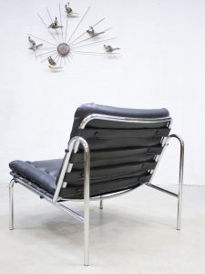 Osaka lounge chair Martin Visser ’t Spectrum Mad men style Industrial chrome
