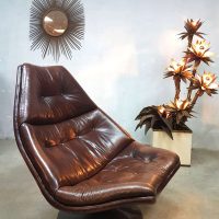 midcentury modern lounge chair swivel chair draaifauteuil Artifort G. Harcourt