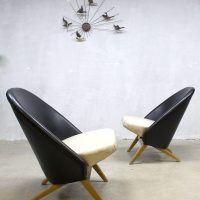 vintage fauteuil Dutch design set Congo chairs Artifort Theo Ruth