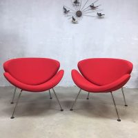 Artifort orange slice lounge chairs Pierre Paulin