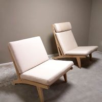 Vintage Getama lounge chair GE 375 GE370 fauteuil Hans Wegner