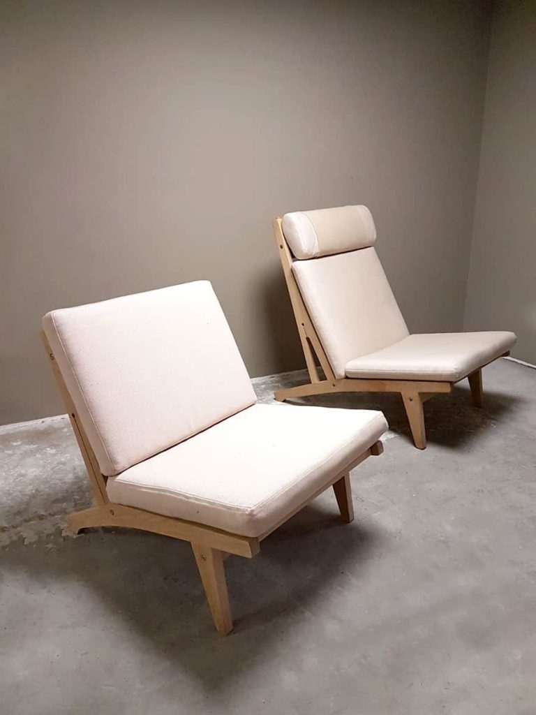 Vintage Getama lounge chair GE 375 GE370 fauteuil Hans Wegner