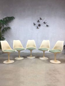 vintage tulp stoel Eero Saarinen eetkamerstoel Knoll dinner Tulip chair
