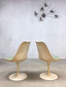 vintage retro midcentury modern Tulip dinner chair Tulp eetkamerstoel Knoll Saarinen