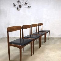 Deense vintage eetkamerstoelen dinner chairs Johannes Andersen Uldum