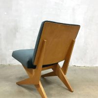 midcentury modern Jan van Grunsven Pastoe scissor chair Dutch design schaarpoot