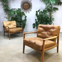 Vintage deense design fauteuils lounge chairs armchairs Danish