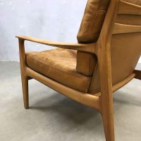 vintage design leren lounge stoel fauteuil armchair leather Soloform