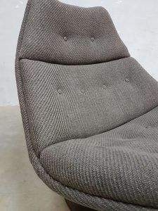 midcentury modern lounge chair Artifort Harcourt ploeg fabric sixties