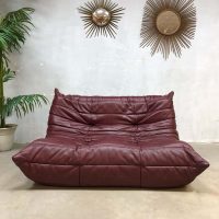 Vintage design bank sofa leren leatherTogo Ligne Roset Michel Ducaroy