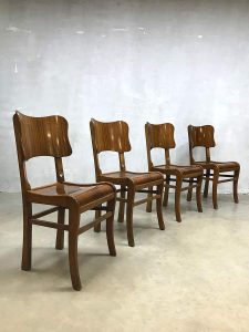 Vintage eetkamerstoelen dinner chairs Art deco style