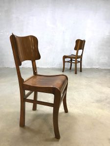 vintage eetkamer stoel, vintage dinner chair art deco stijl