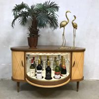 Midcentury vintage cocktail bar cabinet dranken kast fifties