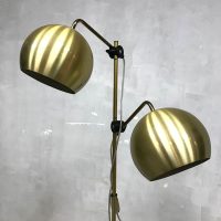 midcentury modern brass floorlamp vloerlamp retro bollamp