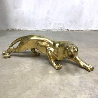 vintage brass tiger panter leopard eclectic style