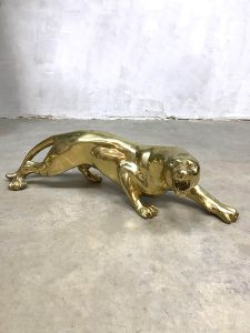 vintage brass tiger panter leopard eclectic style