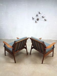 dutch vintage design lounge chair fauteuil De Ster Gelderland armchairs