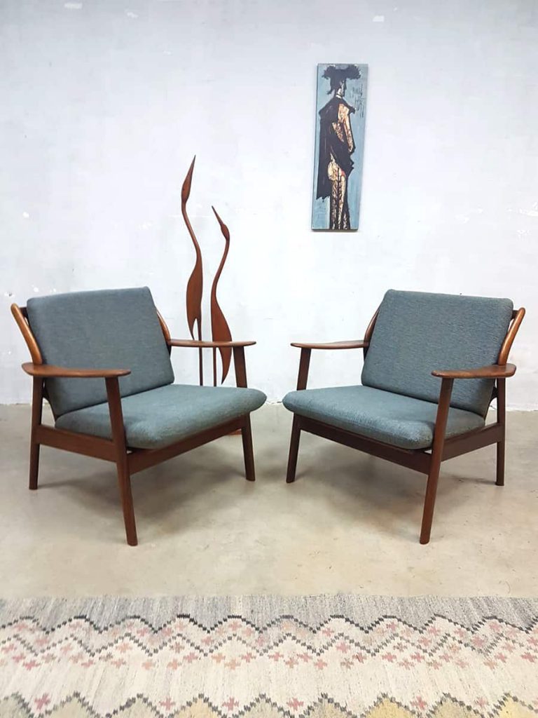 Vintage design arm chairs easy chairs lounge fauteuils de Ster Gelderland