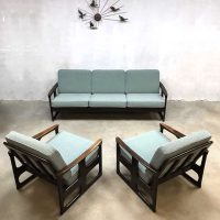Vintage lounge set Danish design sofa chairs Deense fauteuils