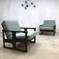 vintage midcentury modern lounge chair fauteuil Danish Deens Scanidinavisch