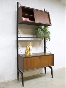 vintage retro modulair wandsysteem kast wallunit cabinet