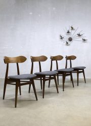 Vintage dinner chairs eetkamerstoelen Louis van Teeffelen Webe