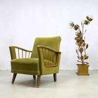 vintage mid century modern design armchair spindle fauteuil