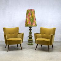Vintage cocktail chair velvet arm chair velours lounge fauteuil